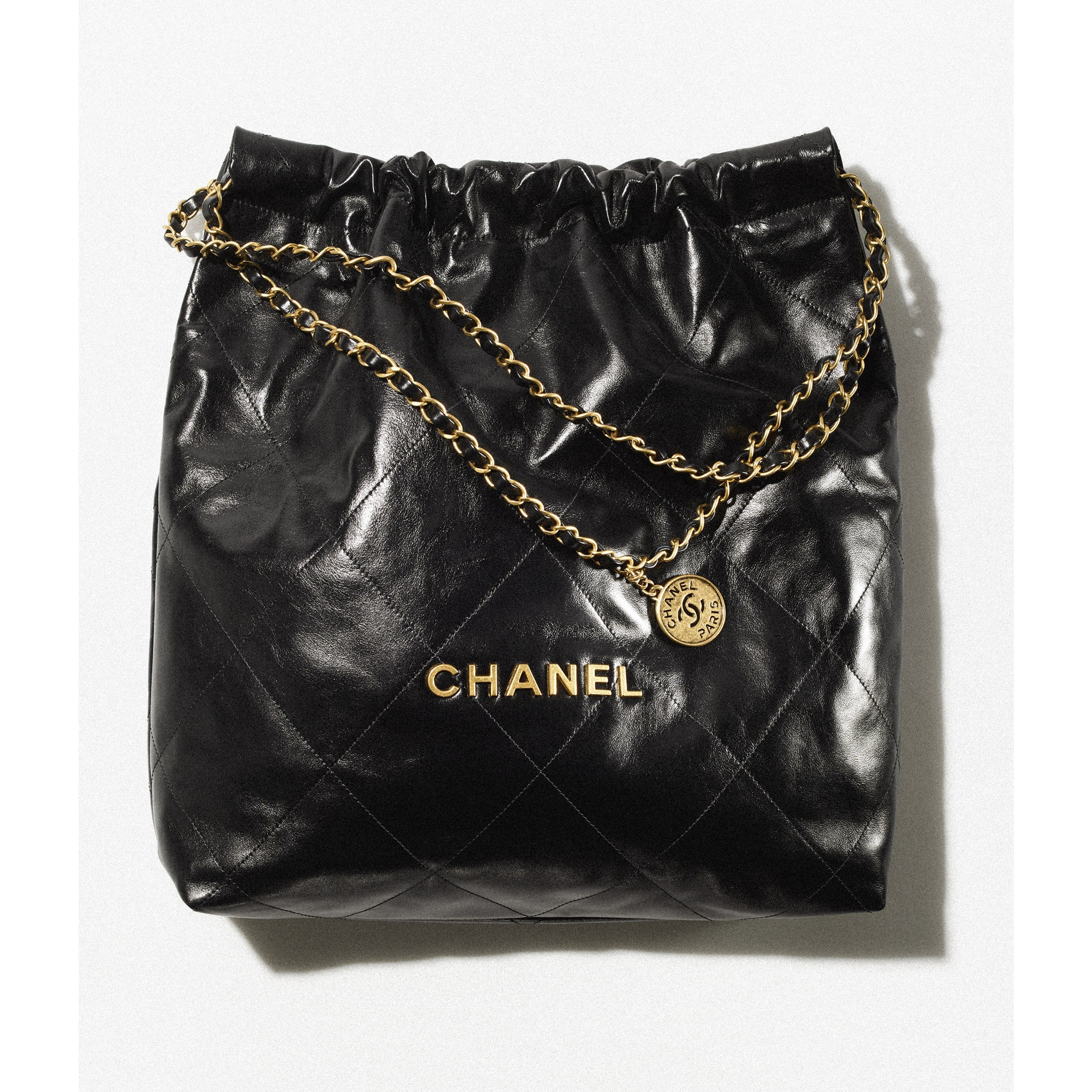 CHANEL 22 Large Handbag - Shiny calfskin & gold-tone metal  — Fashion | CHANEL | Chanel, Inc. (US)