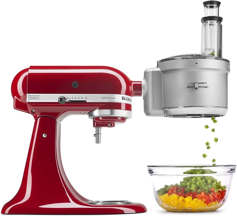 KitchenAid KSM2FPA Food Processor Attachment, Dicing Kit, Silver | Amazon (US)