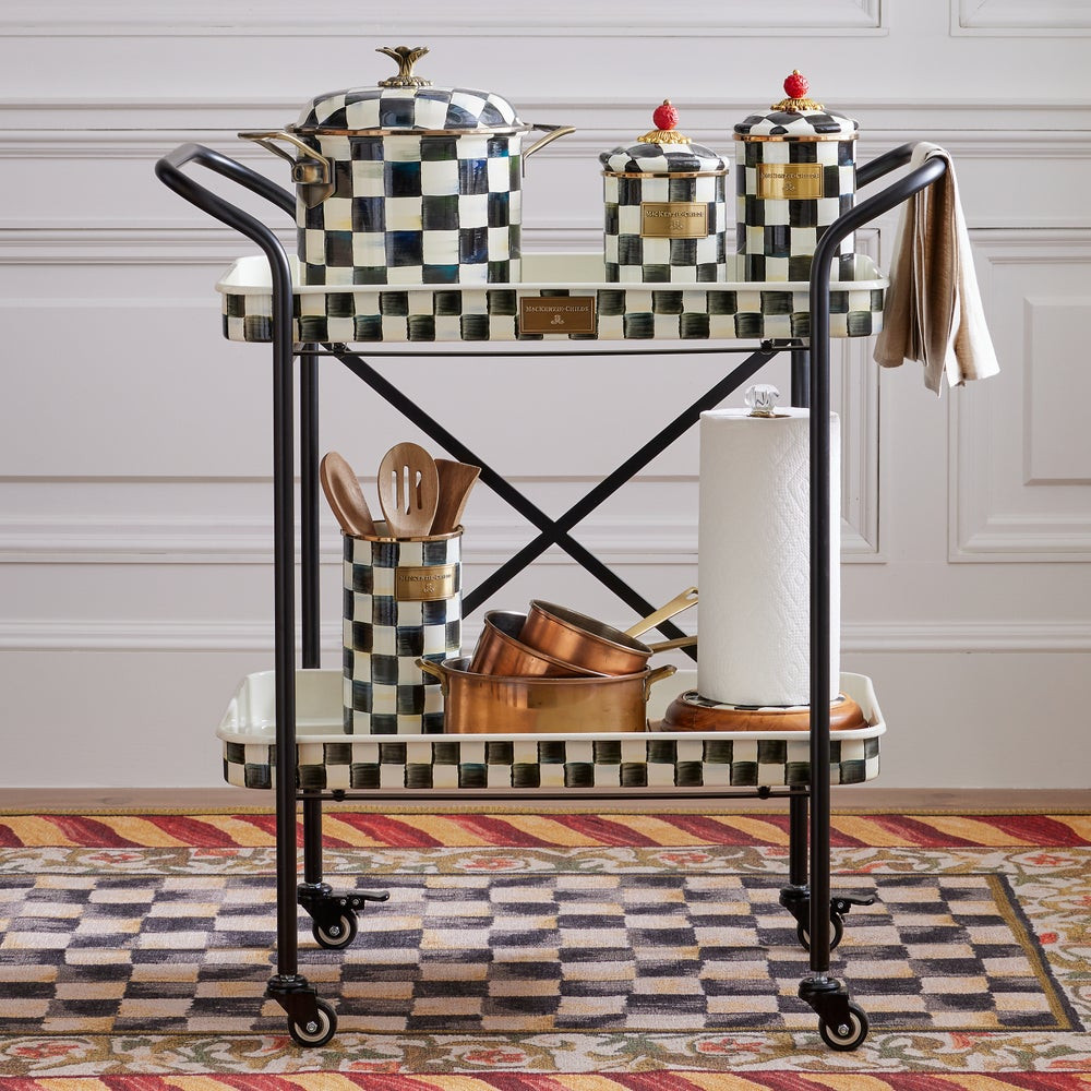 Check Tiered Kitchen Cart | MacKenzie-Childs