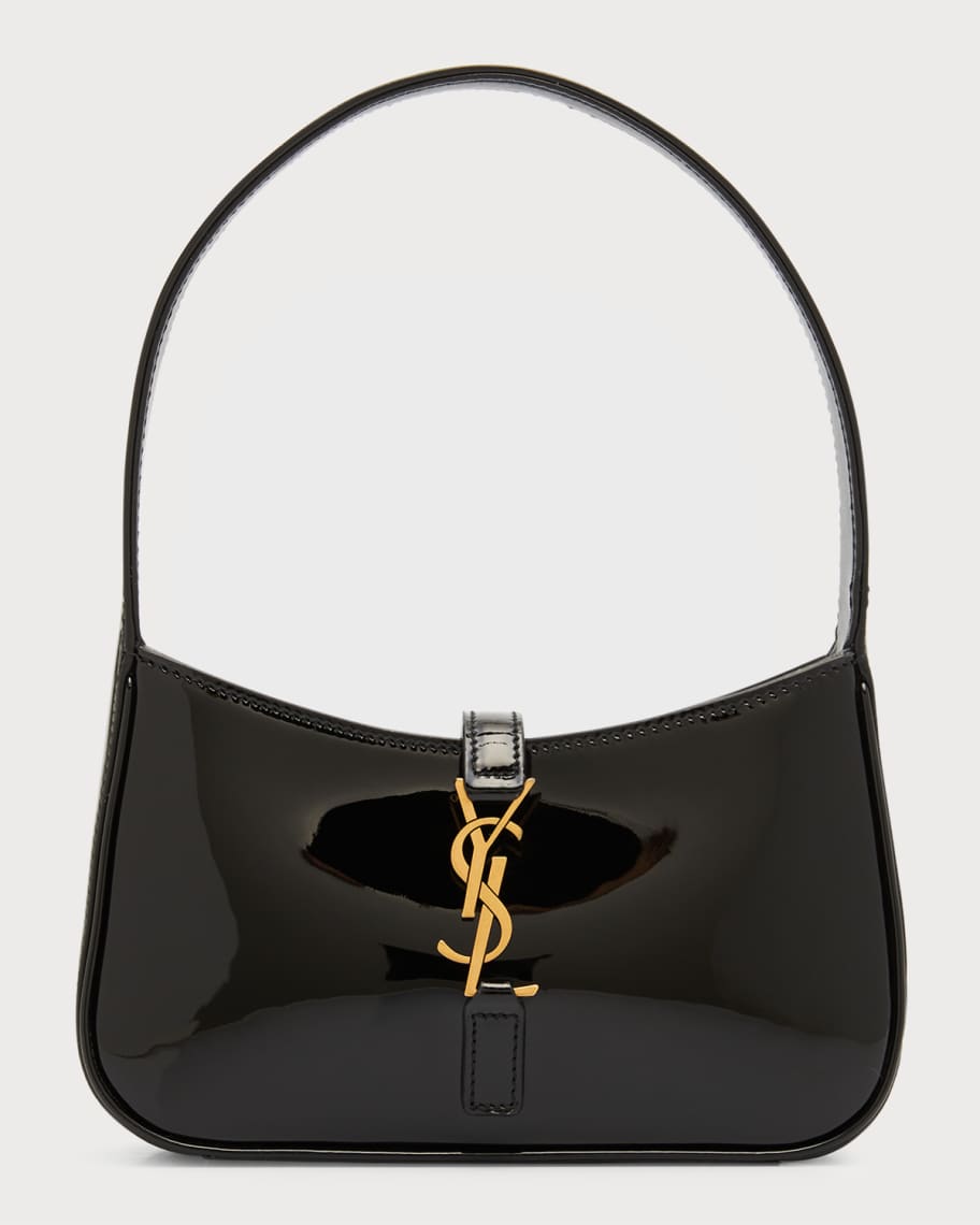 Saint Laurent Le 5A7 YSL Patent Leather Shoulder Bag | Neiman Marcus