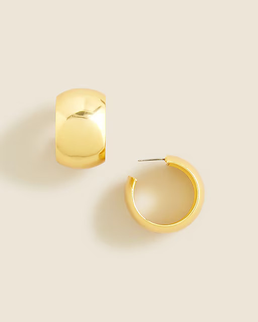 Chunky dome hoop earrings | J. Crew US