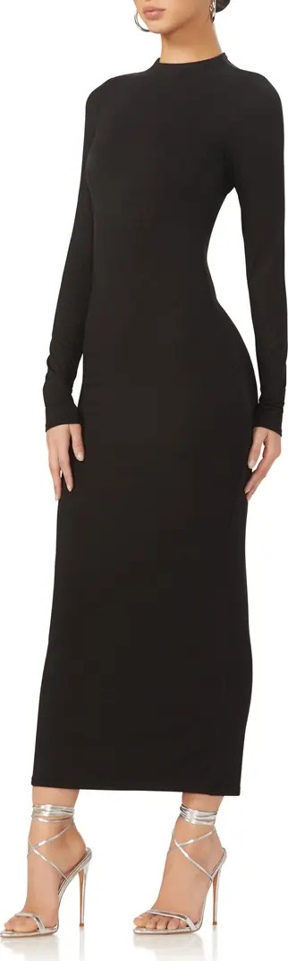 Juniper Funnel Neck Long Sleeve Jersey Maxi Dress | Nordstrom