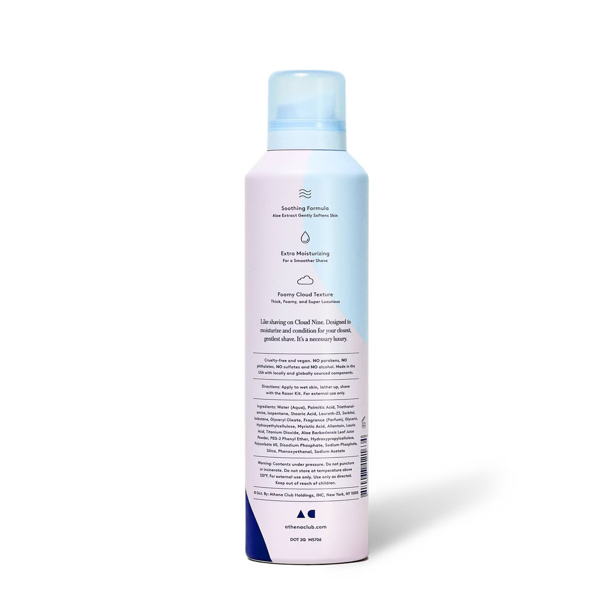 Athena Club Cloud Shave Foam - Unscented - 6.7oz | Target