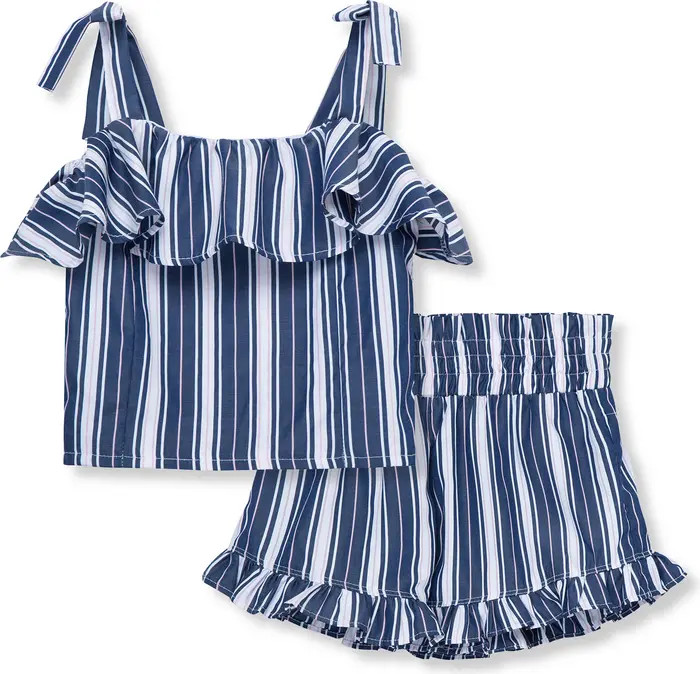 Kids' Ruffle Sleeve Top & Shorts Set | Nordstrom Rack