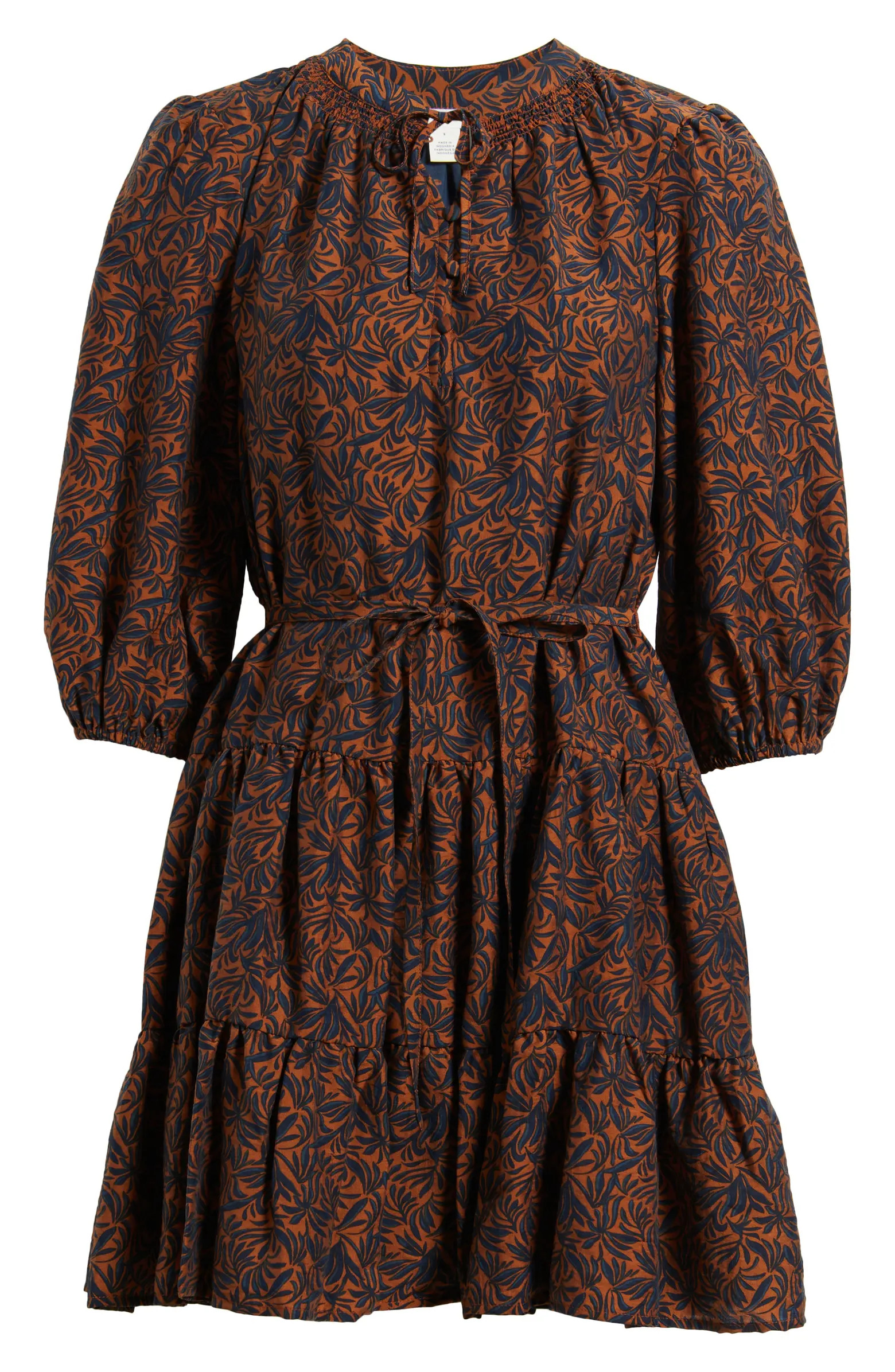 Caslon® Tie Neck Tiered Dress | Nordstrom | Nordstrom