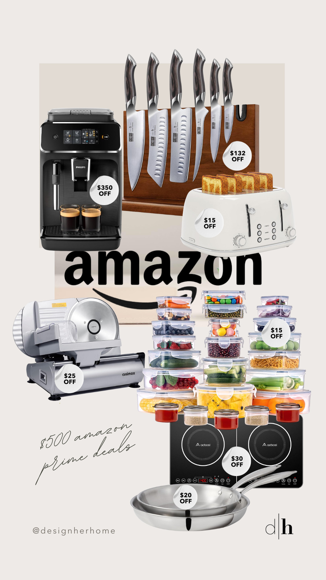 Amazon Prime Deals are here (Oct 7–10) and this curated home essentials mood board is serving major savings — over $500 off must-have finds for homeowners 🏡 From kitchen gadgets to smart storage solutions, these deals are too good to miss. Perfect for refreshing your space with budget-friendly Amazon home finds that look luxe, not pricey. #AmazonPrimeDeals #HomeDecorFinds #NeutralHomeDecor #CozyHomeVibes #PrimeDaySavings 

 #LTKsale #LTKstyletip #LTKgiftguide