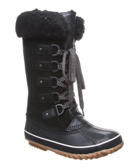 BEARPAW Black II Denali Suede Duck Boot - Women | Zulily