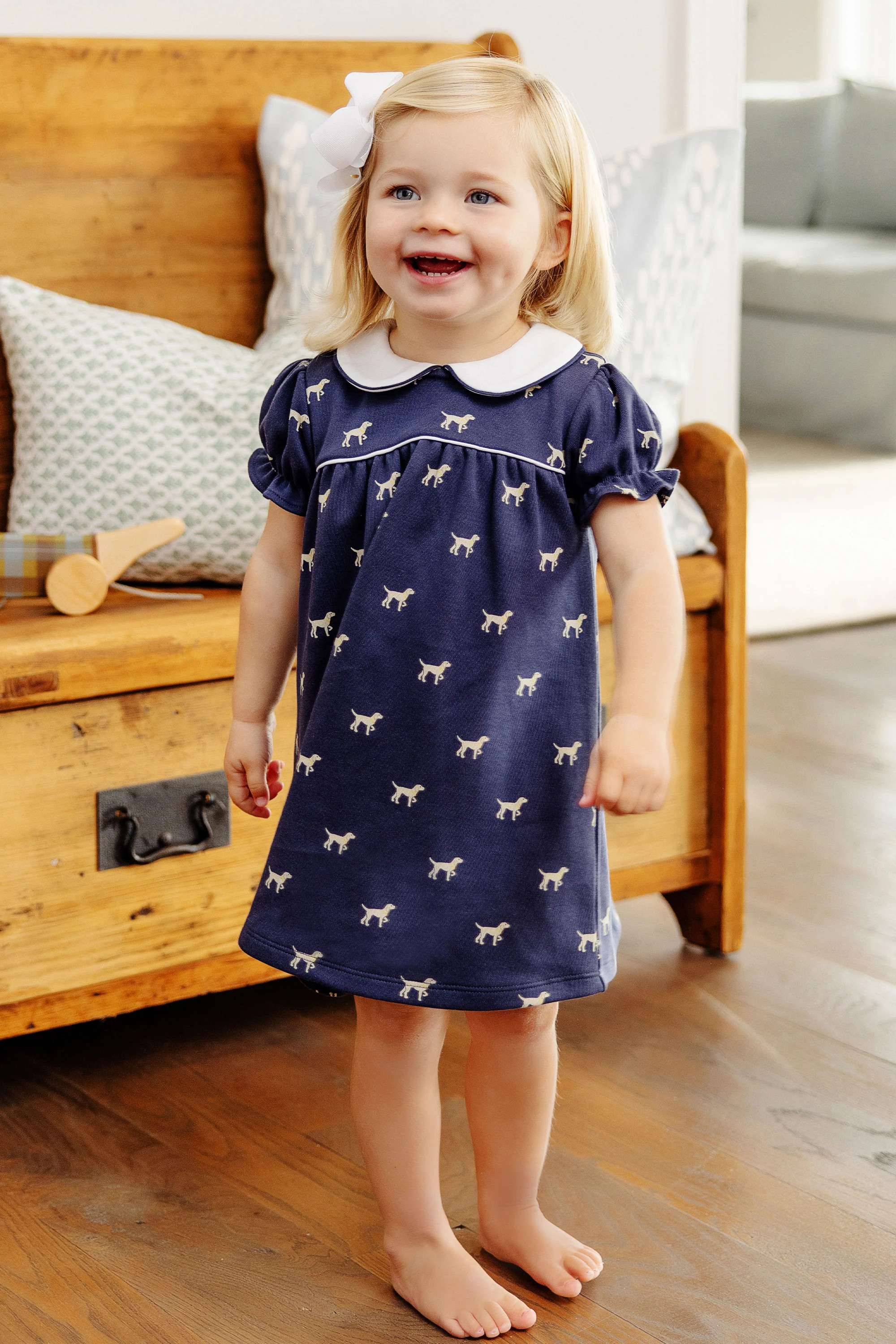 Holly Day Dress - All The Ruff Ruffs with Worth Avenue White | The Beaufort Bonnet Company