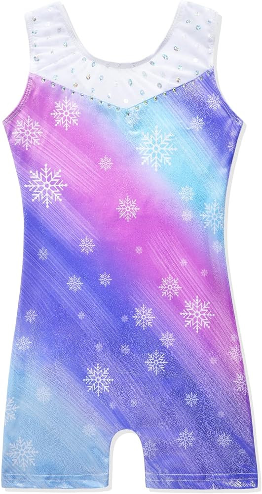 Leotards for Girls Gymnastics Toddler Dance Biketards Mermaid Unicorn Athletic Dance Wear Shiny R... | Amazon (US)