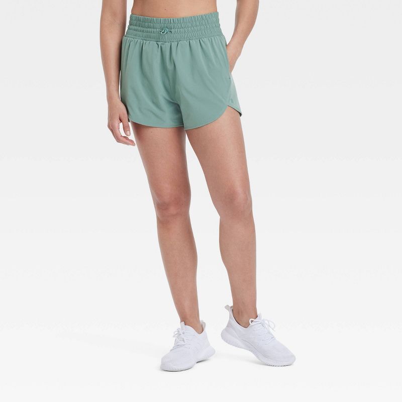 Women's Flex Woven High-Rise Shorts 3" - All In Motion™ | Target