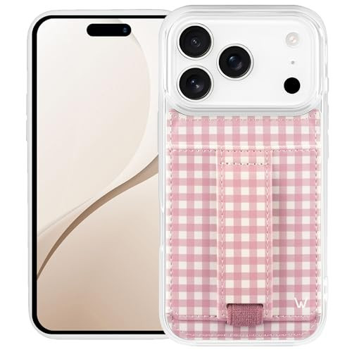 Walli Cases for iPhone 17 Pro Case Aesthetic Wallet Phone Case Card Holder, Securely Holds up to 2 Cards - Cute, Trendy Phone Cover for Women, fits iPhone 17 Pro, with Kickstand & Finger Strap | Amazon (US)