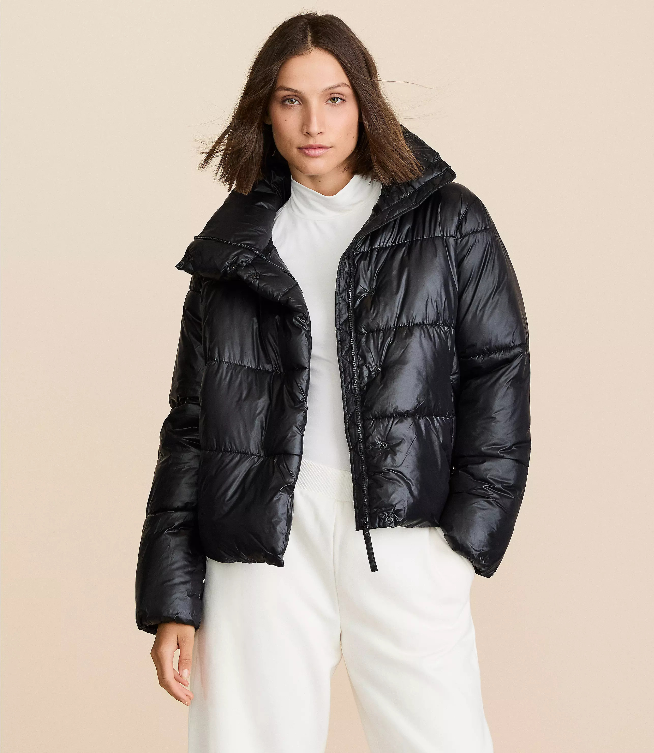 Lou & Grey Hooded Puffer Jacket | LOFT