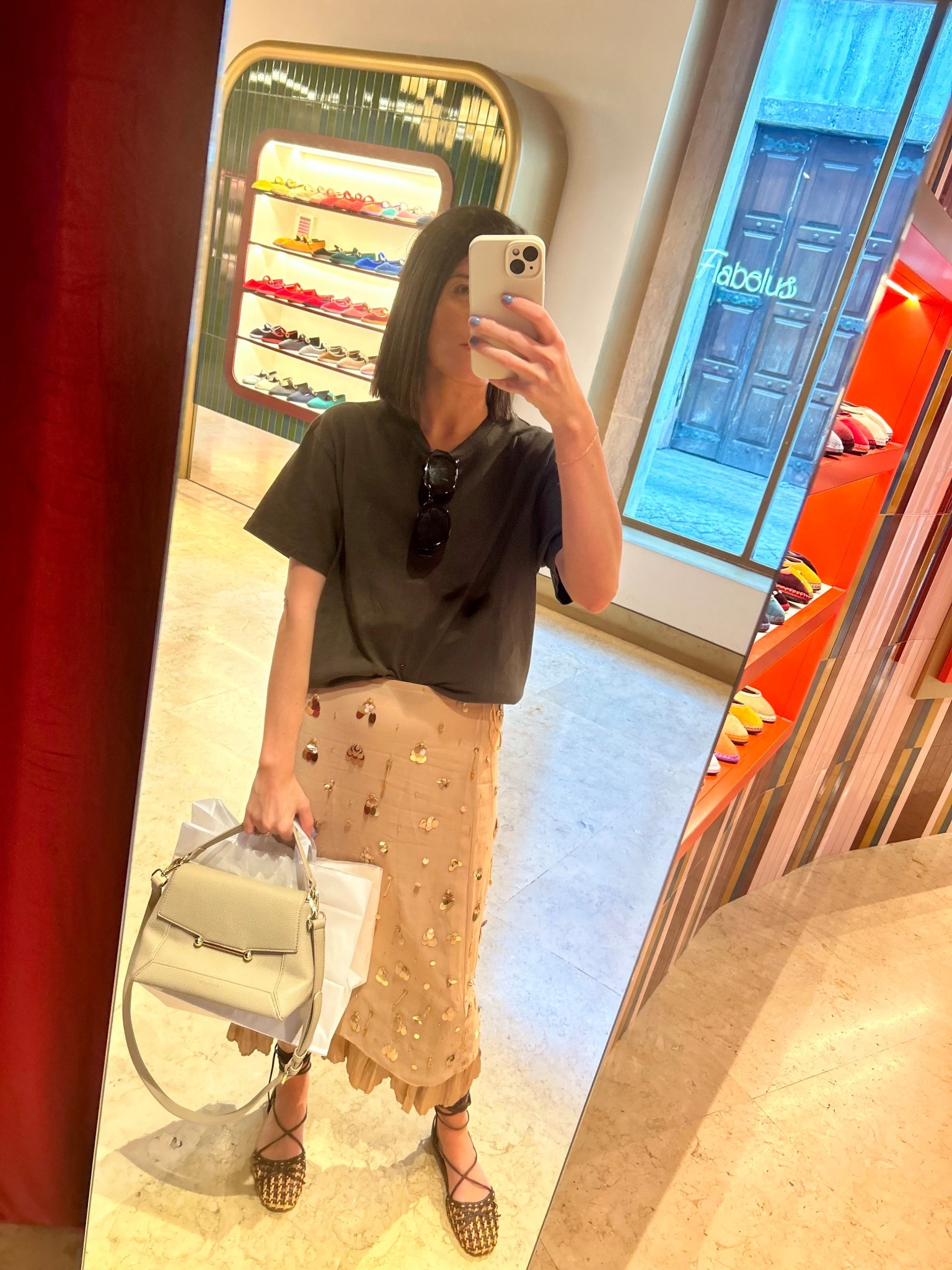 Tshirt - Zara, Men’s XS
Skirt - Zara, Small 
Shoes, Sunglasses, Purse - Amazon 

#LTKFindsUnder50 #LTKStyleTip #LTKFindsUnder100