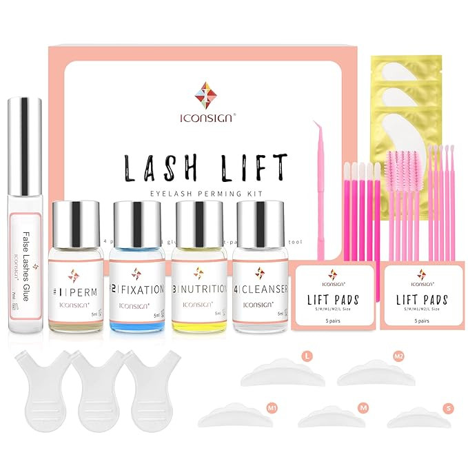Lash Lift Kit, Eyelash Perm Kit, Professional Eyelash Curling Lash Extension Set, Glue Upgraded V... | Amazon (US)