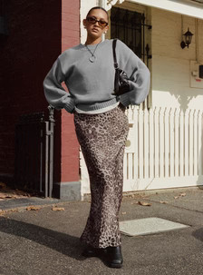 Manda Maxi Skirt Leopard | Princess Polly US