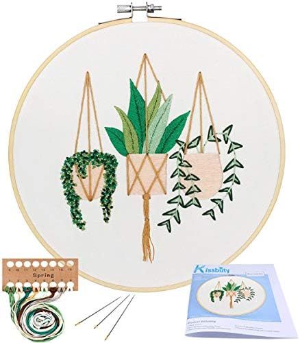 Full Range of Embroidery Starter Kit with Pattern, Kissbuty Cross Stitch Kit Including Embroidery... | Amazon (US)