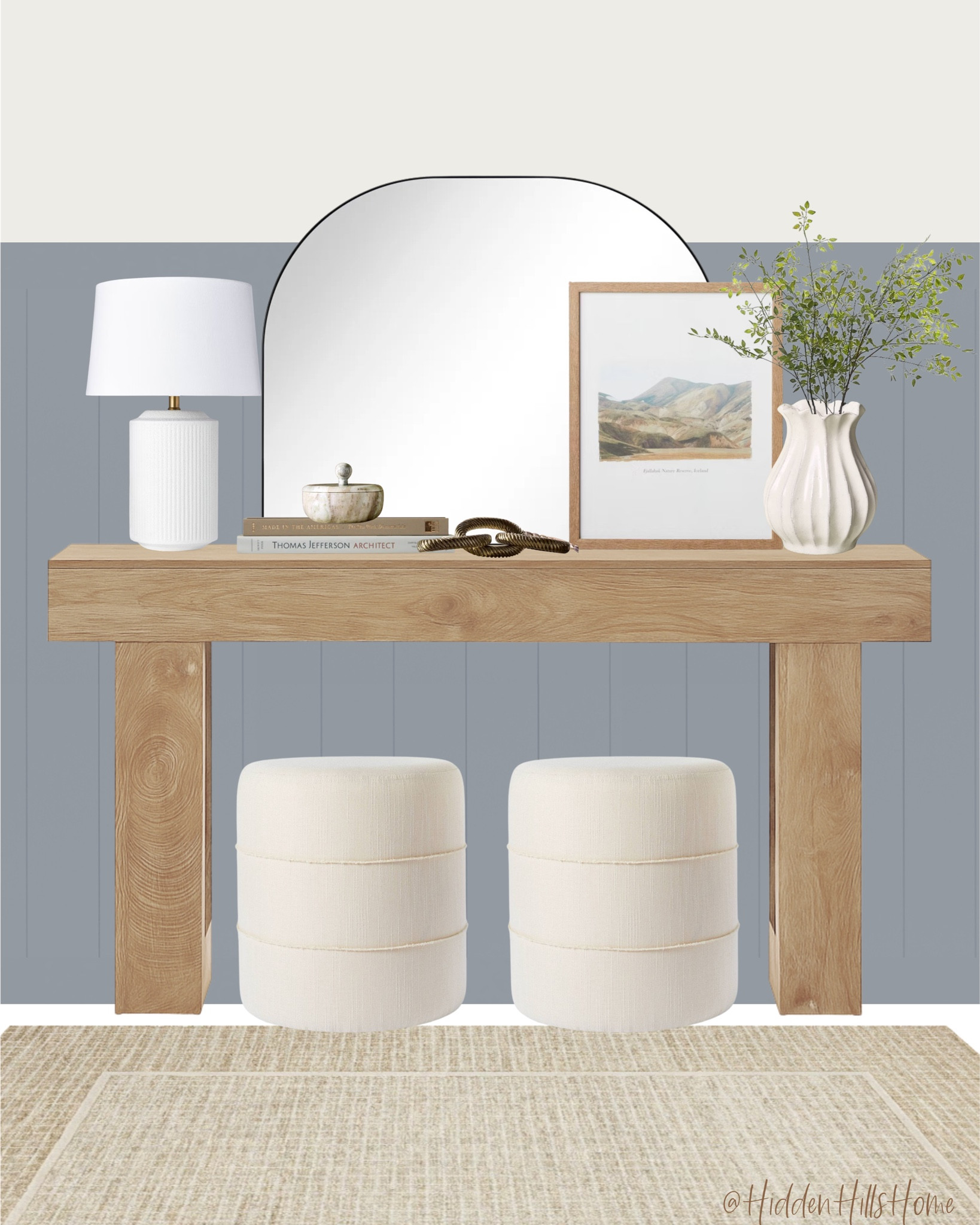 Entryway decor ideas! Small entryway ideas, home decor, console table decor, entryway decor inspiration, affordable home finds #entry
Wall color is SW Storm Cloud and Pure White 

#LTKStyleTip #LTKHome #LTKSaleAlert
