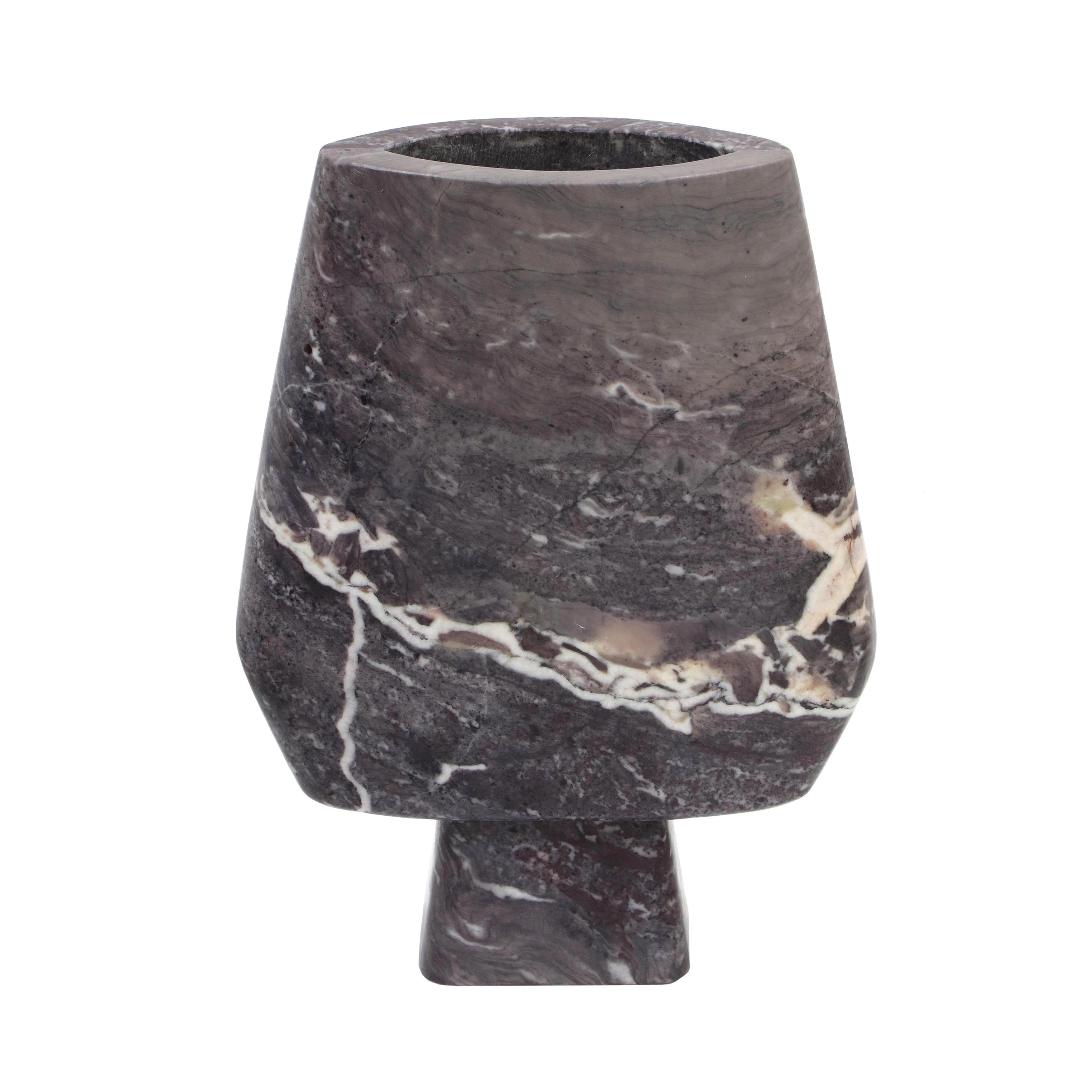 Samma Grey Marble Vase - Large | Wayfair North America