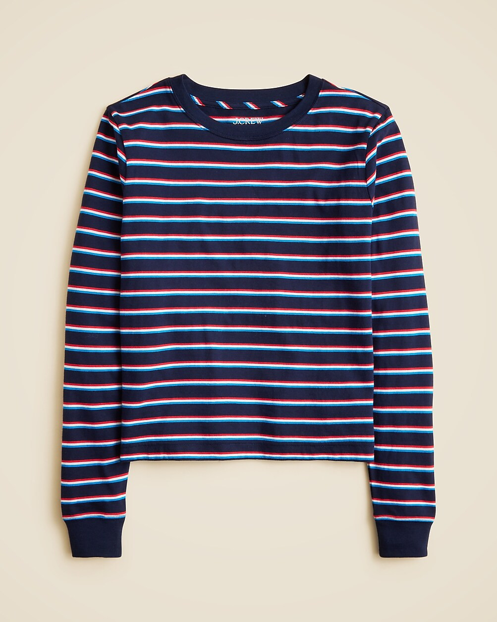 Vintage jersey long-sleeve T-shirt in stripe | J. Crew US