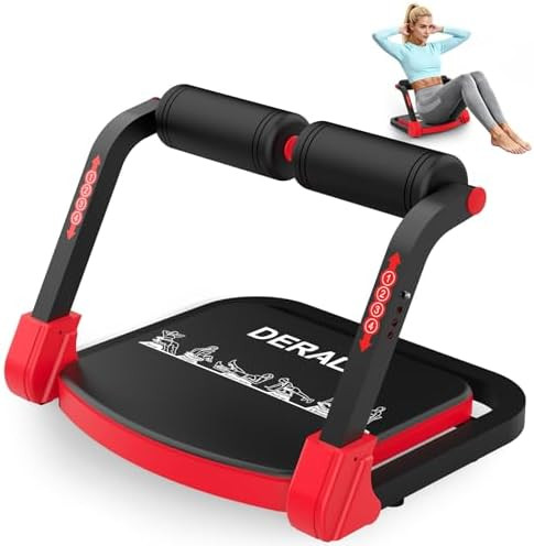 DERACY Sit Up Exercise Equipment, Adjustable Ab Machine, Multi-Functional Sit Up Machine, Ab Work... | Amazon (US)