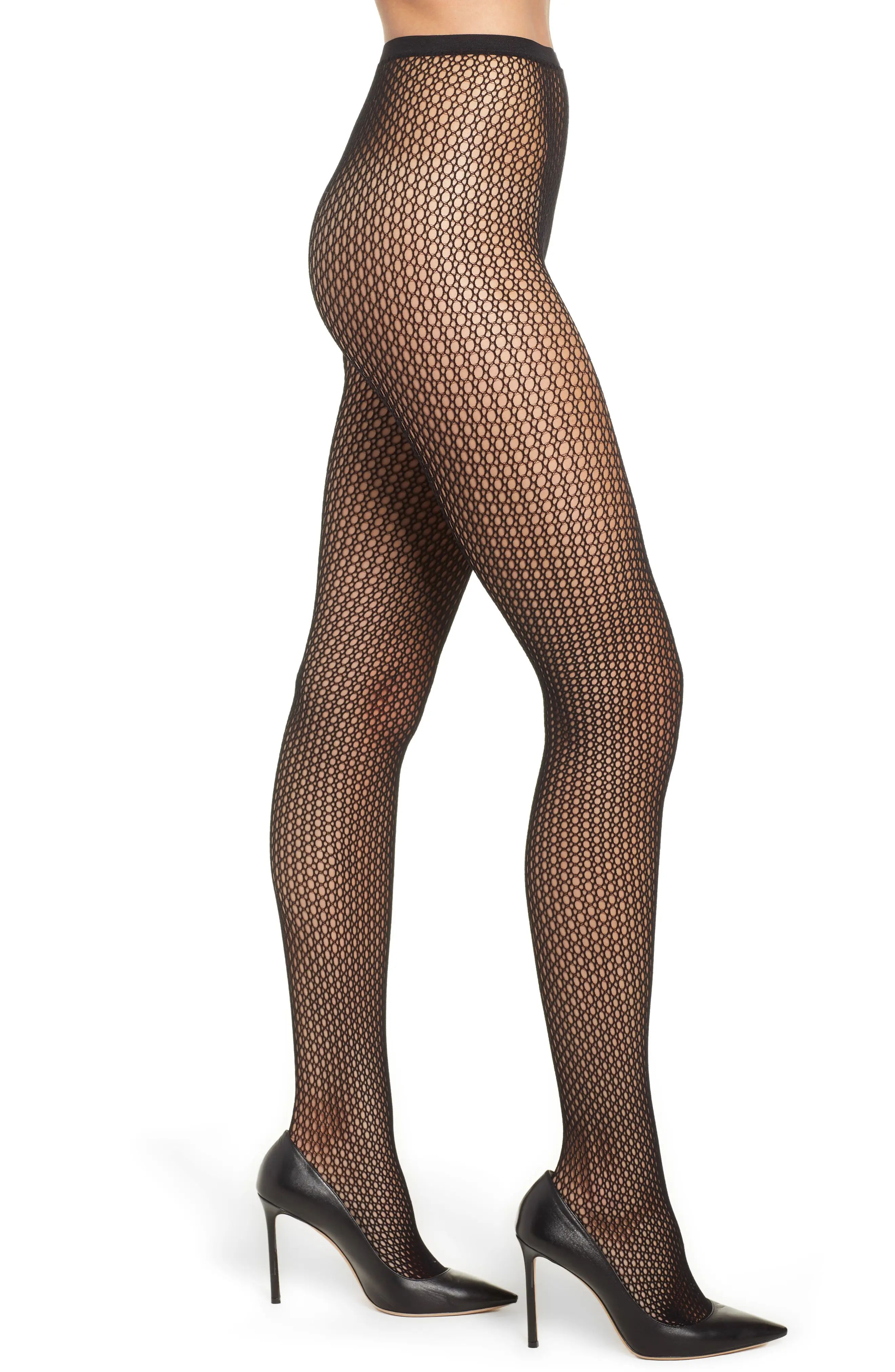 Zeza B by Hue Oval Net Tights | Nordstrom