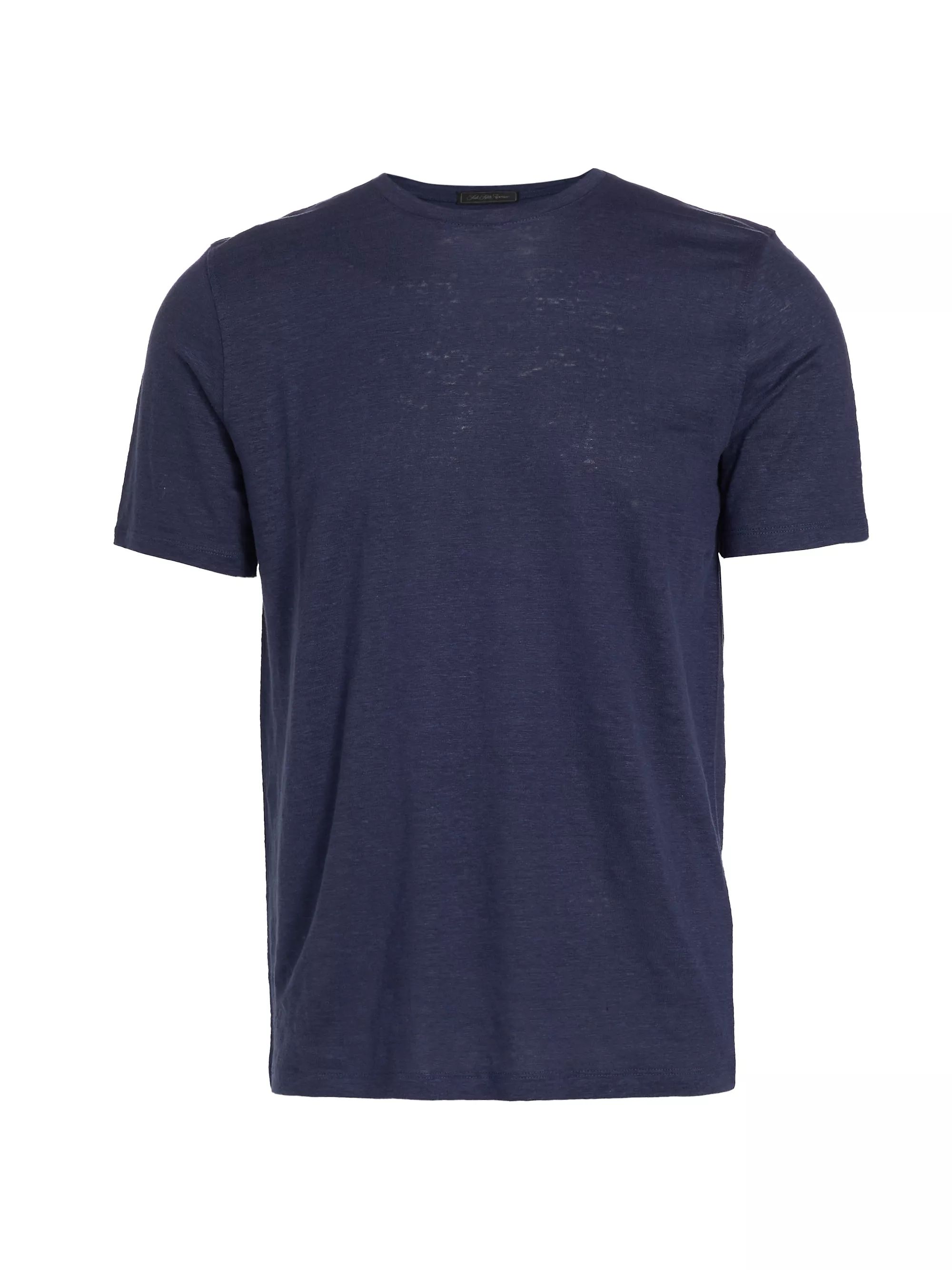 COLLECTION Linen Crewneck T-Shirt | Saks Fifth Avenue