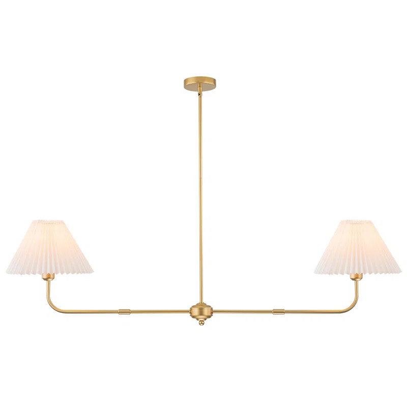 Linear Chandelier, 2-light Modern Chandelier For Dining Room Light Fixture, Dining Light Fixtures... | Wayfair North America