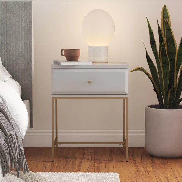 Effie Steel Nightstand | Wayfair North America