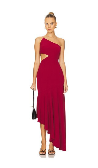 NBD Lucinda Dress in Burgundy. - size L | Revolve Clothing (Global)