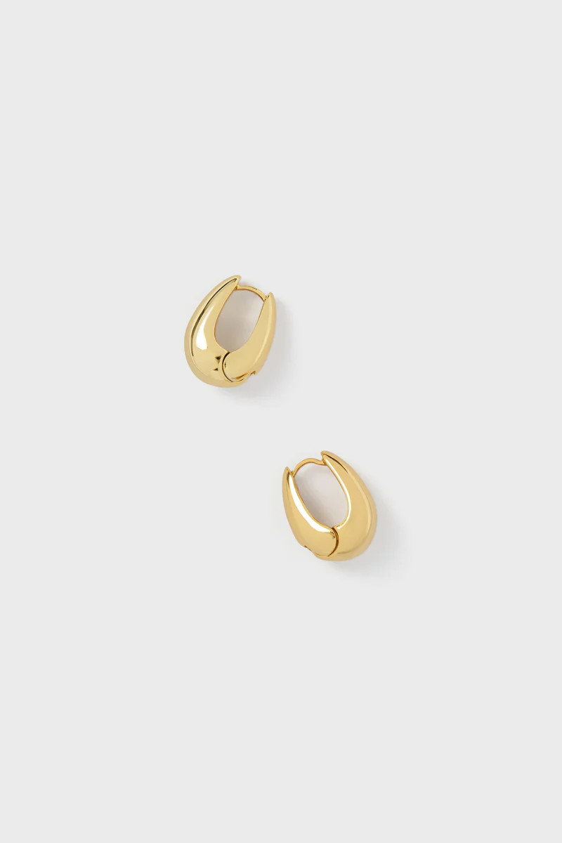 Mini Gold Drop Hoop Earrings | Tuckernuck (US)