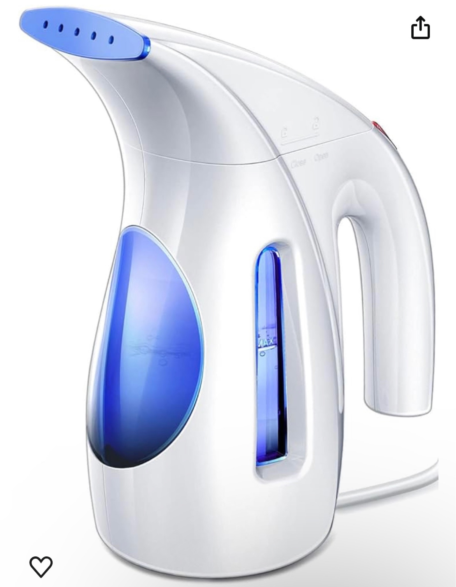 HiLIFE Steamer for Clothes, Portable Handheld Design, 240ml Big Capacity, 700W, Strong Penetrating Steam, Removes Wrinkle, for Home, Office and Travel(ONLY FOR 120V) (Blue)

#LTKfamily #LTKtravel #LTKhome