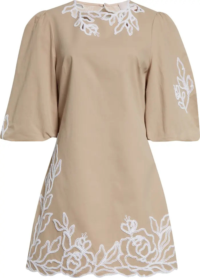 Cinq \u00e0 Sept Trailing Peonies Aura Cotton Dress | Nordstromrack | Nordstrom Rack