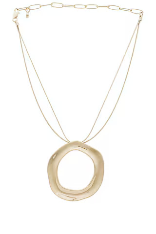 Ettika Open Circle Statement Necklace in Gold from Revolve.com | Revolve Clothing (Global)
