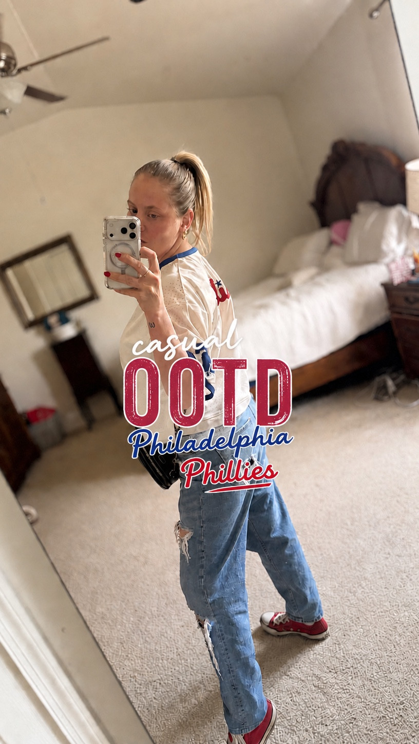 Philadelphia Phillies fans‼️
Still my favorite find this mlb season! Snag it while Target still has it🫶🏼
Wearing a small in the top!
The red converse sneakers are currently on sale!!!

#LTKWomens #LTKsports #LTKspring #baseball #springootd #gameday #springdenim #mlb #targetfinds #gamedayfit #philadelphia #springoutfit #casualootd #phillies #amazonfashion #casualoutfit

#LTKSaleAlert #LTKootd #LTKActive #LTKMidsize