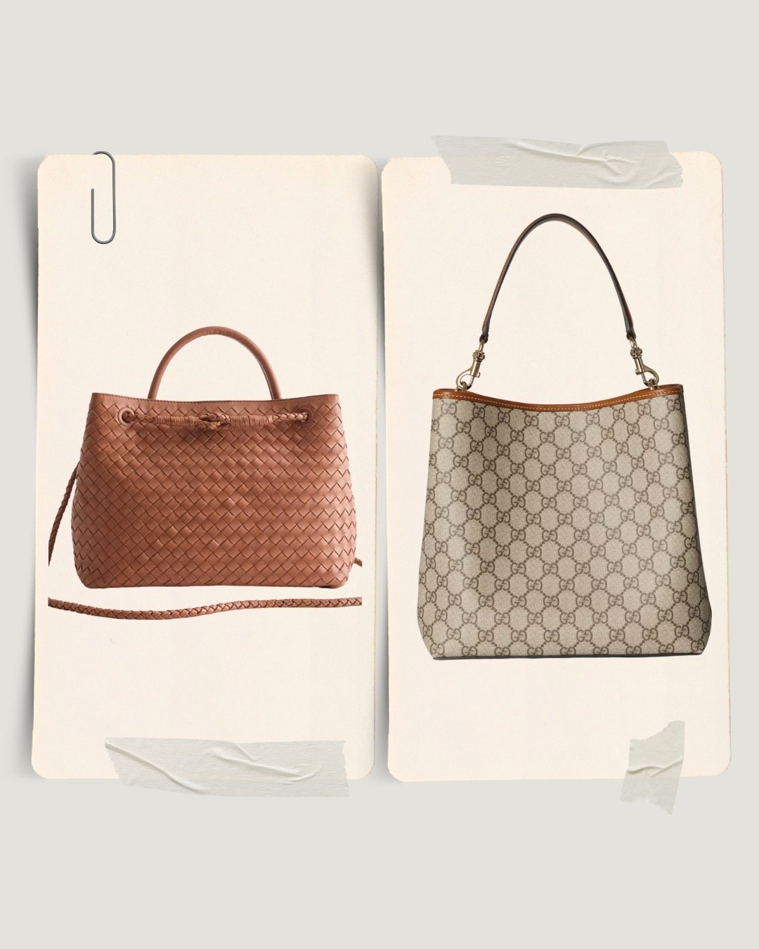 Save or Splurge Handbag with cognac coloring
