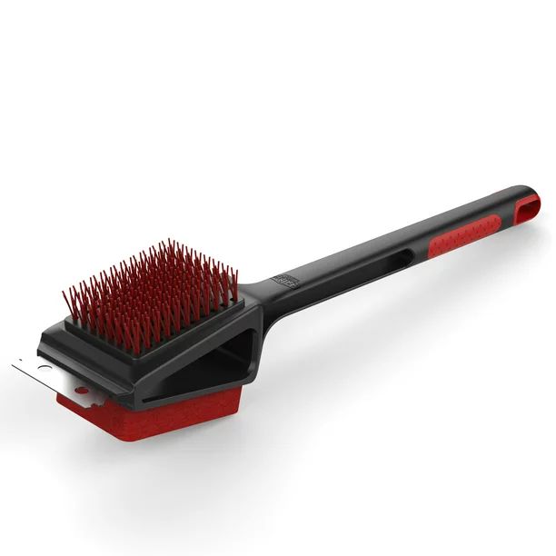 Expert Grill Grill Brush, Soft Grip 3-in-1 Barbecue Cleaning Brush | Walmart (US)