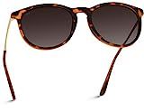 WearMe Pro EXCLUSIVE - Round Retro Polarized Lens Classic Sunglasses for Women with Tortoise Frame/B | Amazon (US)