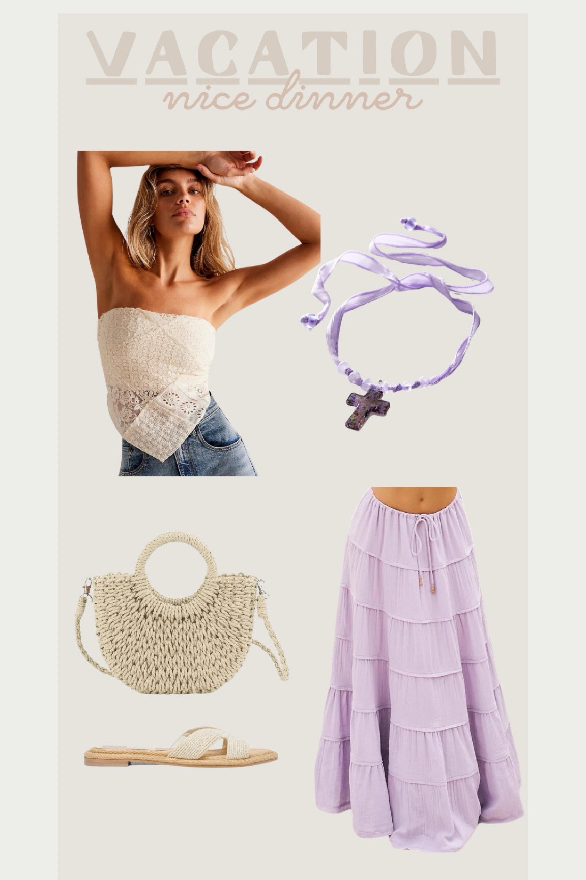 Nice dinner, vacation outfit info