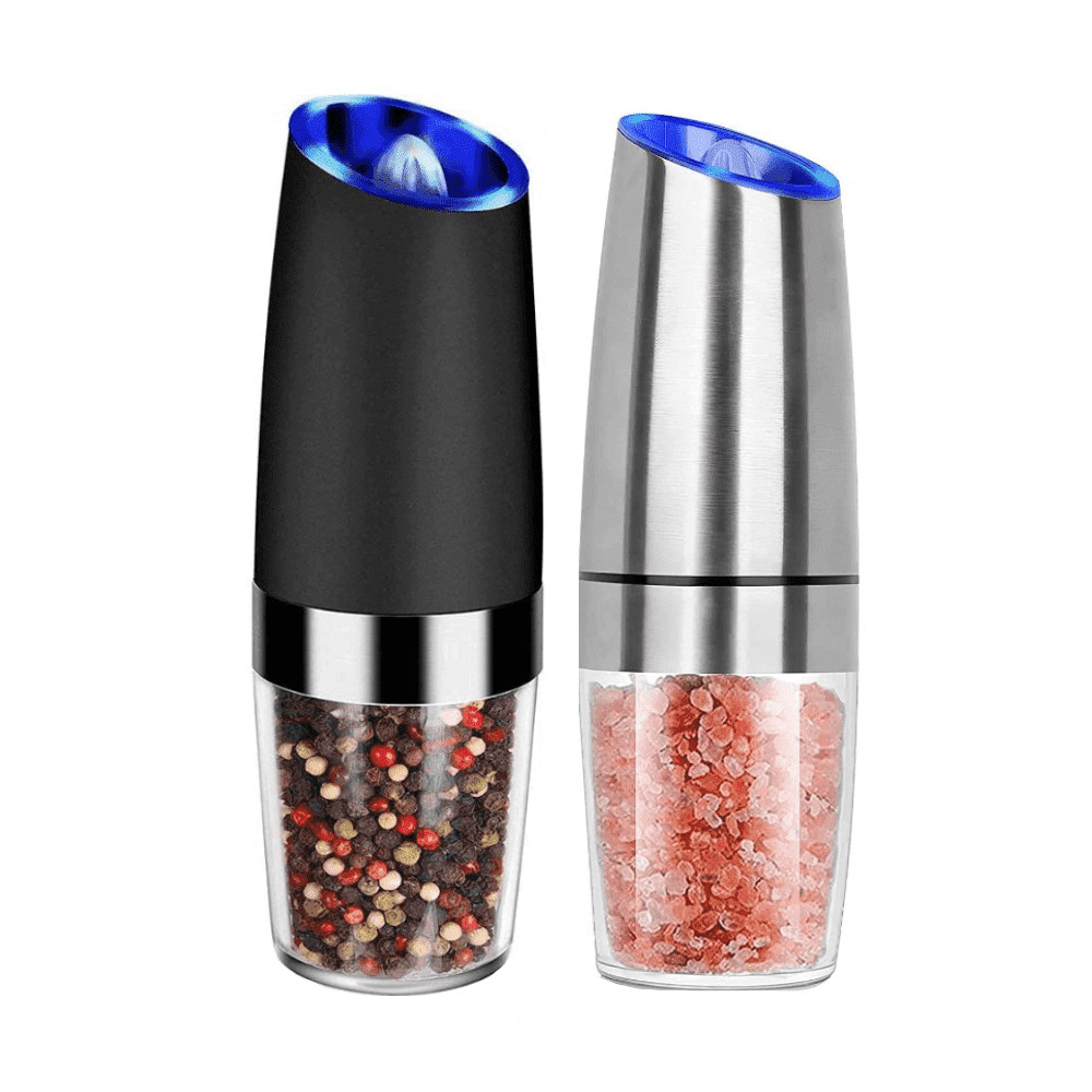 2 Piece Set Electric Salt and Pepper Grinder Set Battery Operated Single-Handed Automatic , Adjus... | Walmart (US)