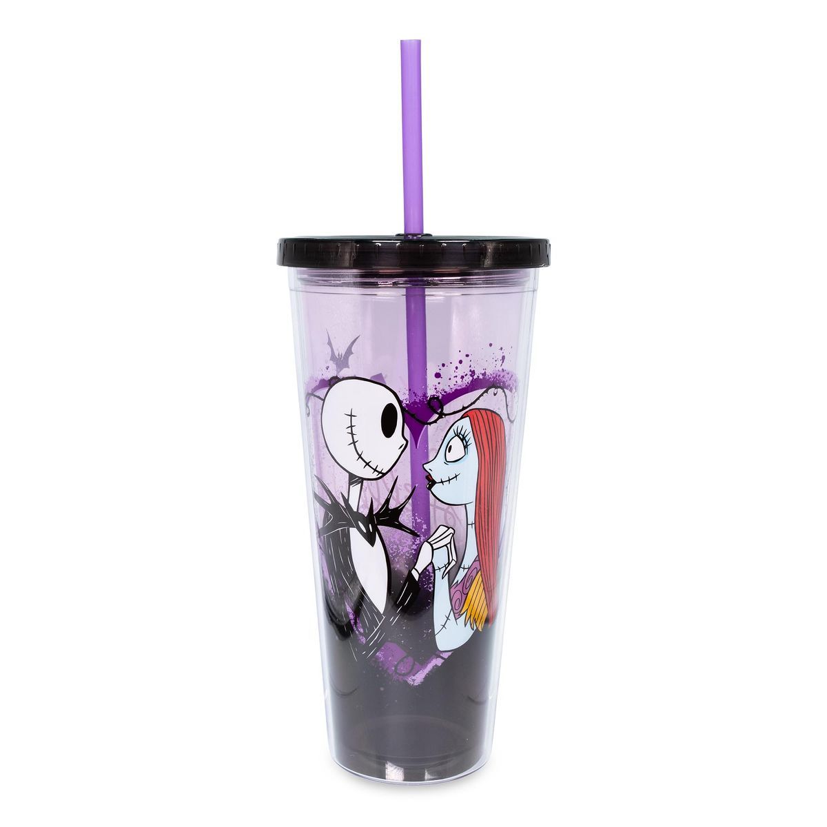 Silver Buffalo Disney The Nightmare Before Christmas Acrylic Carnival Cup with Lid and Straw | Target