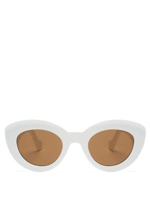 Anagram-logo cat-eye acetate sunglasses | Matches (US)