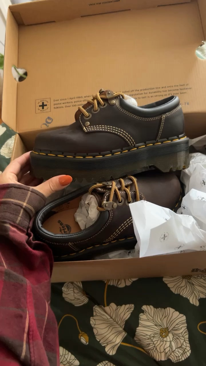 Dr. Martens 8053 ARC ARC CRAZY HORSE LEATHER ローファー 8053 Arc Crazy Horse Leather Platform Casual Shoes in Dark