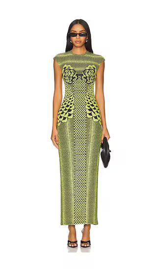 Cody Maxi Dress in Citrus Petals | Green Maxi Dress | Lime Green Dress | Olive Green Dress | Revolve Clothing (Global)