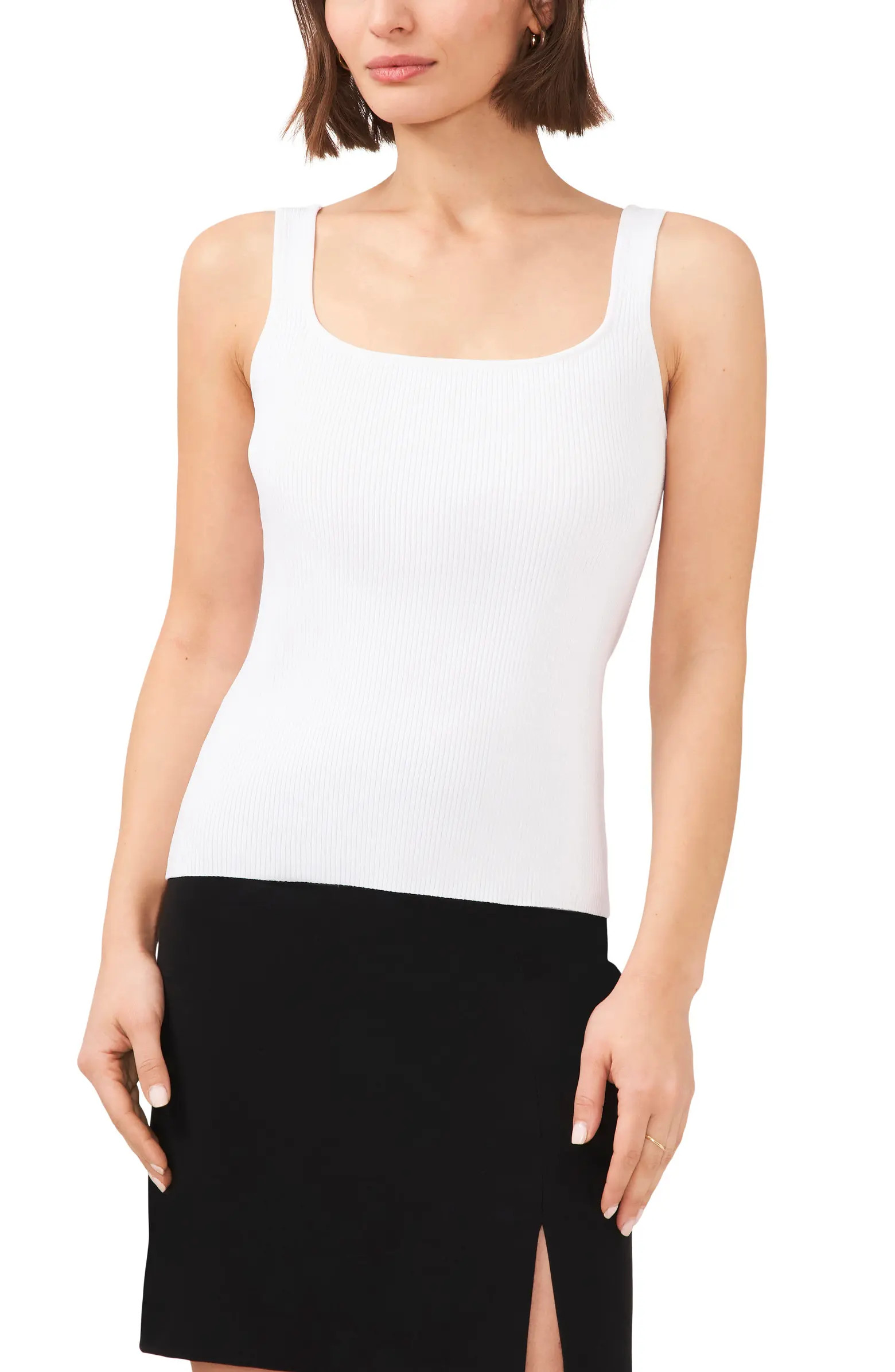 Square Neck Rib Sweater Tank | Nordstrom