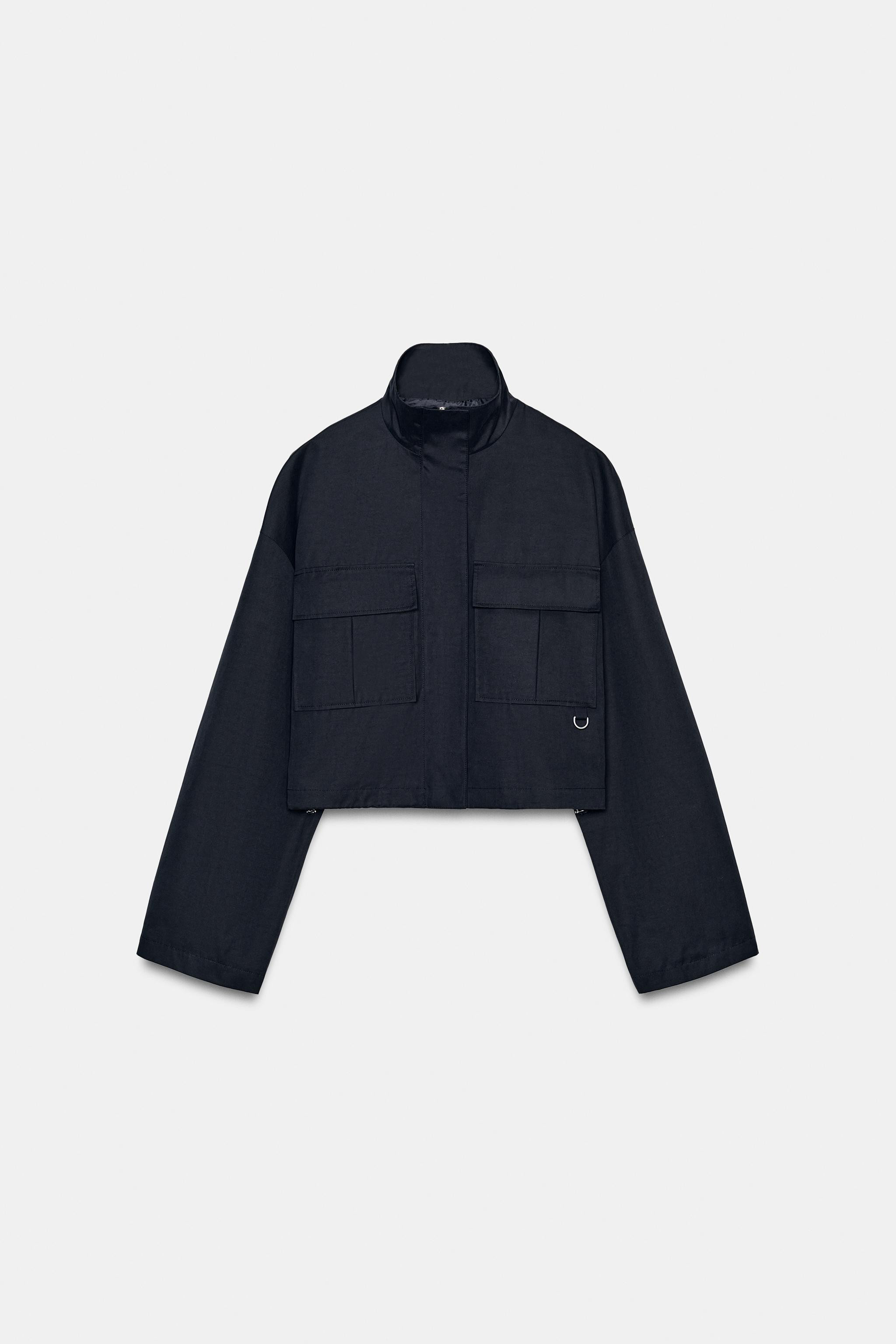 CROPPED HIGH COLLAR JACKET | Zara US