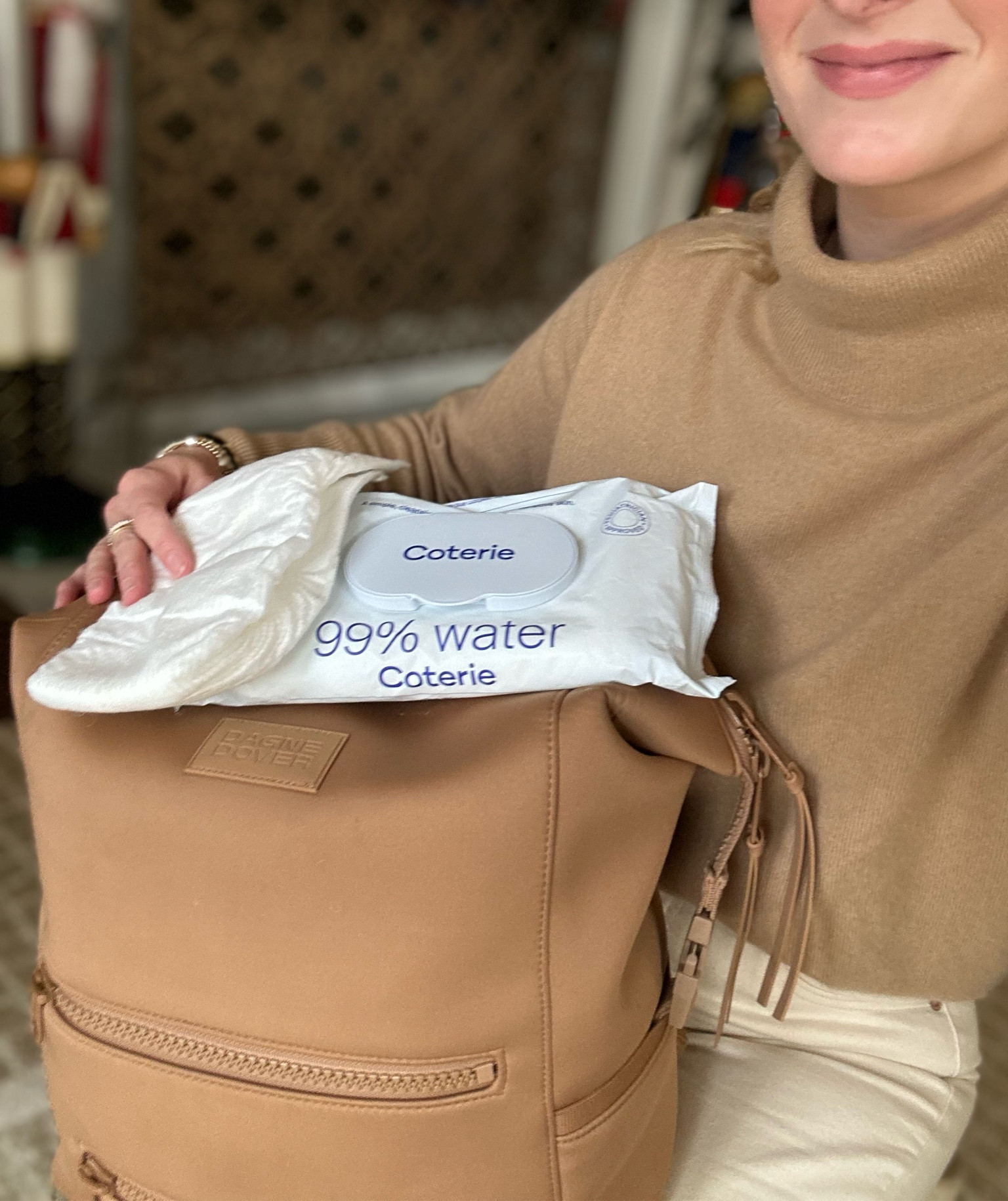 Diaper Bag Tour with @coterie 🤍
After a year of having my diaper bag, I feel like I have this thing packed perfectly.  I have linked everything in the bag to my LTK!
.
.
As you know, I am a #CoteriePartner and we have used The Diaper and The Wipe since Ann Foster was a few weeks old. When Coterie reached out to me to partner, it was an instant yes, because we had already fallen in love with the brand! I love that the products are made with 25% plant-based materials and that they are soft as cashmere. I also love that the wipes are thick and come out one at a time (it makes changes a lot easier). 
✨Use code ANNACLAIRE for a 20% discount on your first order! ✨

#LTKBaby #LTKItBag #LTKFamily