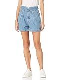 Levi's Women's High Waisted Mom Shorts, Puff Piece - Medium Indigo, 25 (US 0) | Amazon (US)