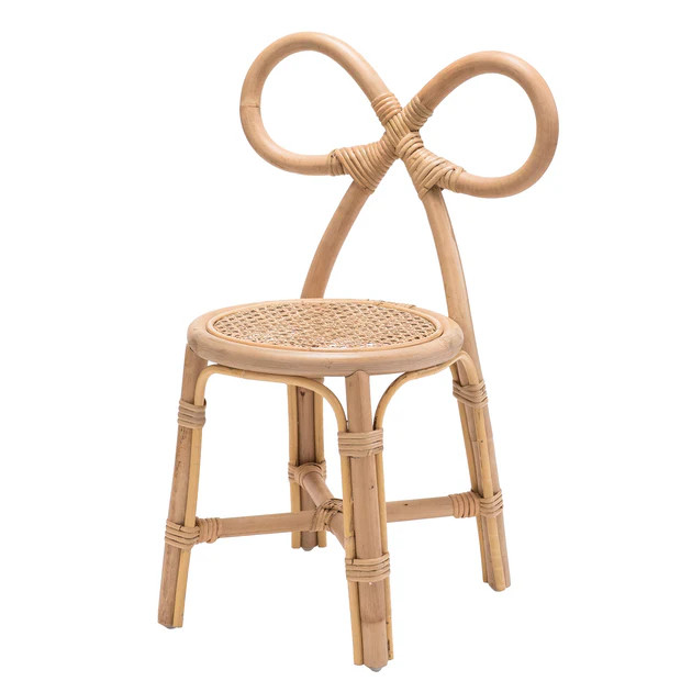 Bow Rattan Kids Chair | Cailini Coastal
