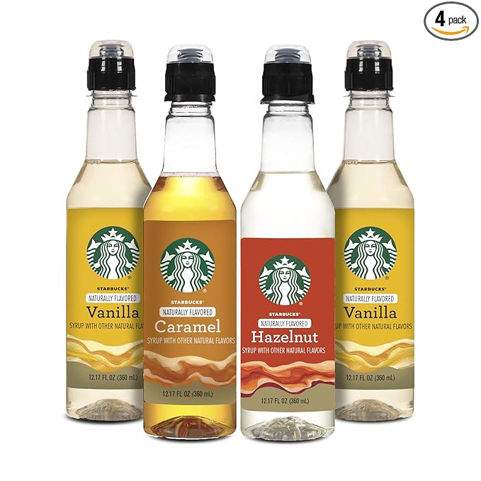 Starbucks Starbuck Variety Syrup 4pk, Variety Pack | Amazon (US)