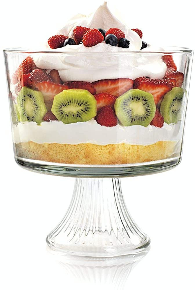 Anchor Hocking Monaco Trifle Bowl, Set of 1, Clear | Amazon (US)